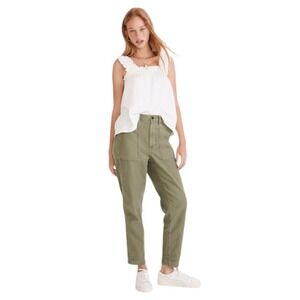 Madewell Griff Tapered Fatigue Cargo Pants In Dried Clover Sz 28